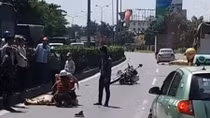 Một CSGT bị thương nặng sau vụ tai nạn