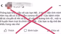 CA Nam Định xử phạt 2 trường hợp đăng tin thất thiệt về nCoV