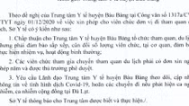 Sở Y tế duyệt cho Trung tâm Y tế huyện đi du lịch trong mùa dịch