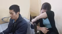 Đôi nam nữ đi xe bị đục ổ khóa, mang theo lượng lớn nghi ma túy