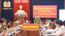 Thứ trưởng Nguyễn Văn Sơn kiểm tra, chỉ đạo công tác tại Công an tỉnh Vĩnh Phúc