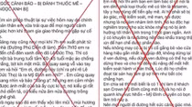 Truy tìm kẻ tung tin nhảm “dùng Ketamin làm thuốc mê để cướp tài sản”