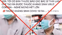 Triệu tập người phụ nữ quảng cáo “thuốc kháng sinh virus Corona”