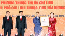 Công bố Nghị quyết thành lập thành phố Chí Linh