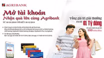 Nhận ưu đãi “kép” khi mở tài khoản và sử dụng dịch vụ của Agribank