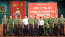 Công bố quyết định của Bộ trưởng Bộ Công an về công tác cán bộ tại Thái Bình