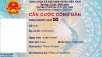 Mẫu thẻ Căn cước công dân gắn chip điện tử