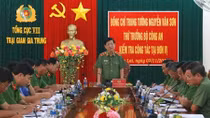 Thứ trưởng Nguyễn Văn Sơn thăm và làm việc tại Công an Kon Tum và Trại giam Gia Trung