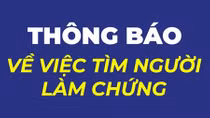 Tìm người làm chứng