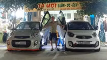 Tay chơi xe độ cửa cắt kéo Lamborghini cho… Kia Morning