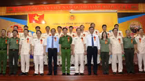 Thứ trưởng Nguyễn Duy Ngọc và đoàn công tác của Bộ Công an làm việc tại Quảng Bình
