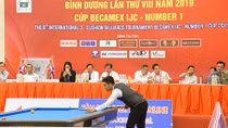 Nước tăng lực Number 1 tiếp tục đồng hành cùng Giải Billiards Carom 3 băng quốc tế Bình Dương