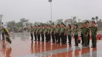 Cục Y tế báo công tại Khu Lưu niệm Sáu điều Bác Hồ dạy CAND