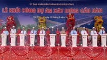 Hải Phòng thay thế 2 cầu phao bằng cầu bê tông qua sông Thái Bình