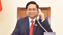 Thủ tướng Chính phủ Phạm Minh Chính điện đàm với Thủ tướng Campuchia