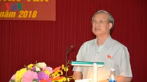 Thường trực Ban Bí thư Trần Quốc Vượng tiếp xúc cử tri Yên Bái