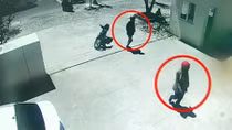 Hai nghi can đã thực hiện trót lọt hành vi cướp ngân hàng