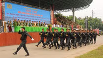 Hội thi điều lệnh, quân sự, võ thuật của Công an tỉnh Hà Nam
