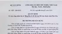 Tung quyết định giả mạo công nhận thị xã Đông Hoà để “thổi” giá đất