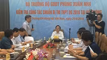 Kiểm tra công tác chuẩn bị kỳ thi THPT Quốc gia 2016 tại Hải Phòng
