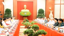 Tổng Bí thư, Chủ tịch nước chủ trì buổi làm việc với Ban Thường vụ Thành ủy Hà Nội