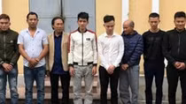 Đang say sưa sát phạt, 8 đối tượng cùng xóm bị tóm