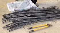 Bắt đối tượng trộm cắp dây cáp viễn thông