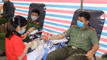 Trung úy Công an 30 lần hiến máu tình nguyện