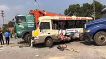 Tạm giam lái xe gây tai nạn trên Đại lộ Thăng Long khiến 2 người tử vong
