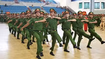 Công an Hải Phòng thi Điều lệnh quân sự, võ thuật CAND 2016