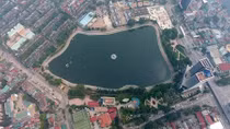 Toàn cảnh hồ Thành Công vừa bị đề xuất cho lấp để xây nhà