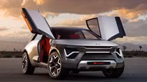 Độc đáo mẫu concept crossover chạy điện, cửa cánh chim