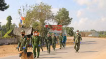 Công an tuyến biên giới Tây Nam căng sức phòng, chống COVID-19