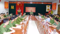 Thứ trưởng Lê Tấn Tới làm việc với Công an các huyện Đồng Văn, Mèo Vạc