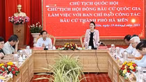 Chủ tịch Quốc hội làm việc với Ban chỉ đạo công tác bầu cử tỉnh Kiên Giang