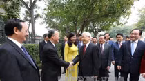Tổng Bí thư thăm, chúc Tết Đảng bộ, chính quyền, nhân dân Hà Nội 