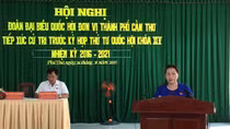 Chủ tịch Quốc hội Nguyễn Thị Kim Ngân trả lời các ý kiến của cử tri tại Cần Thơ