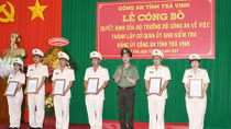 Thành lập Cơ quan Ủy ban kiểm tra Đảng ủy Công an tỉnh Trà Vinh