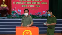 Công an Vĩnh Long, Đồng Tháp bỏ phiếu bầu cử
