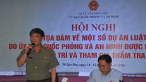 Hội thảo về quy định nổ súng của lực lượng thi hành công vụ