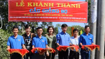Đoàn Thanh niên Công an Trà Vinh vận động xây dựng cầu giao thông nông thôn