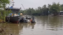 Đại úy Cảnh sát mất tích khi ca nô tuần tra bị lật trên sông Hậu