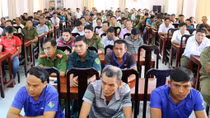 Công an Trà Vinh huấn luyện nghiệp vụ phòng cháy cho lực lượng cơ sở