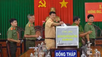 Công an tỉnh Đồng Tháp quyên góp 600 triệu đồng ủng hộ đồng bào miền Trung