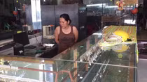 Kẻ trộm trèo cột điện đột nhập tiệm vàng lấy xe tay ga