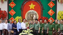 Lãnh đạo Thành ủy, Tỉnh ủy chúc Tết Công an TP Cần Thơ và Trà Vinh
