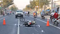 Tìm nhân chứng vụ tai nạn chết người trước trường cao đẳng Vĩnh Long