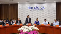 Đoàn công tác Tiểu ban Văn kiện Đại hội XIII của Đảng làm việc tại Lào Cai