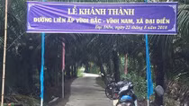 Con đường liên ấp nghĩa tình ở xứ dừa Bến Tre