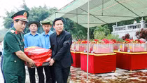 Truy điệu và an táng 23 hài cốt liệt sĩ hy sinh tại Lào
